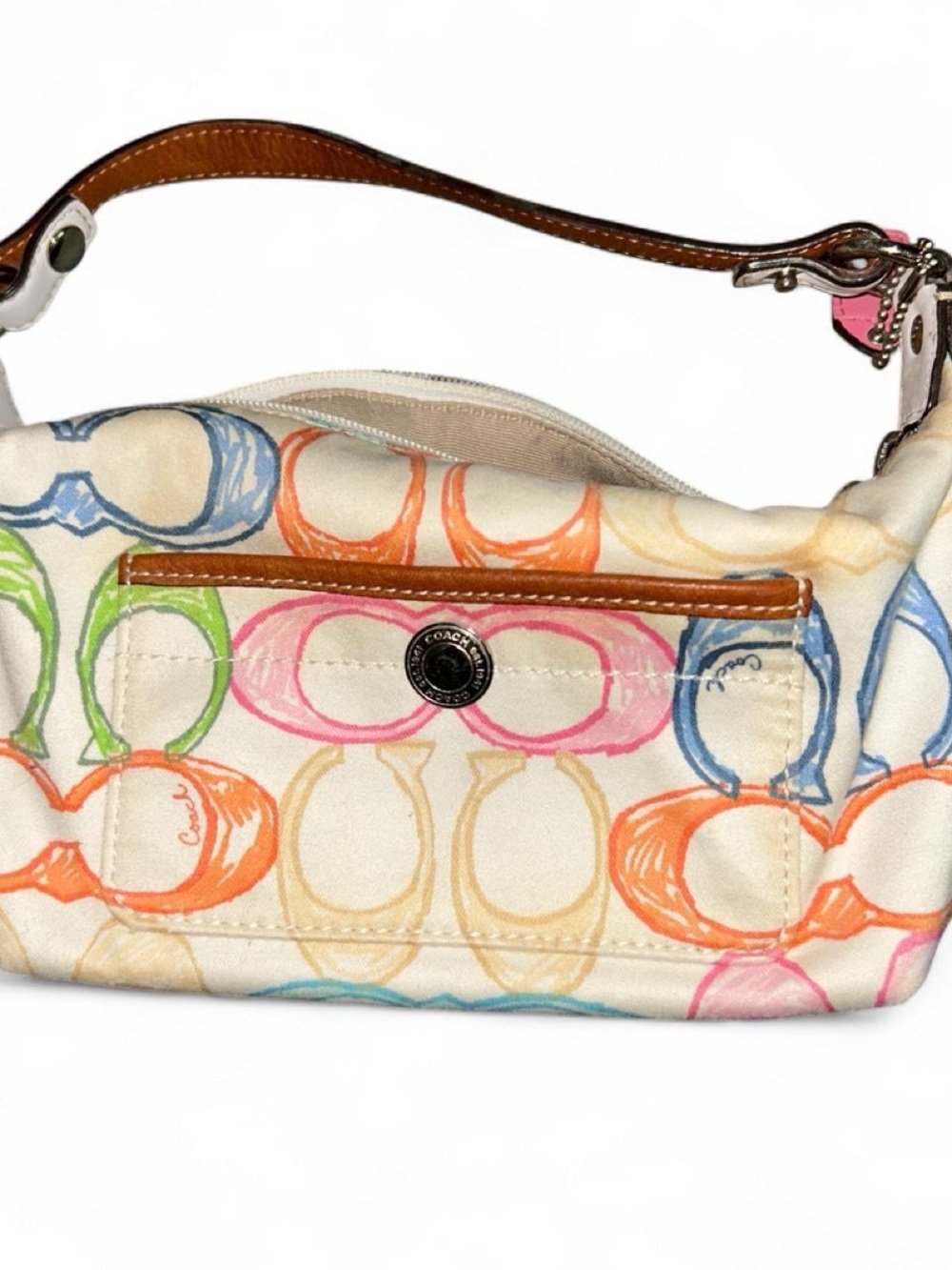rare vintage Y2K coach scribble rainbow mini bag 🎨🌈